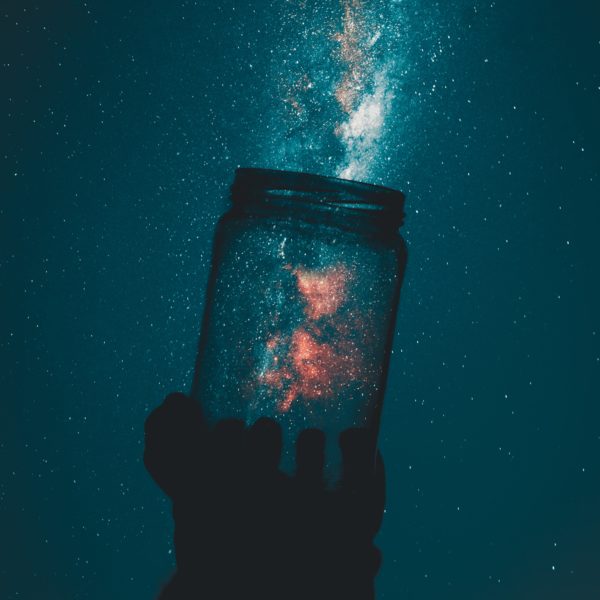 stars galaxy in a jar